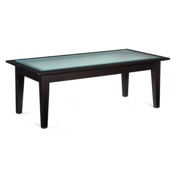 Rectangular Coffee Table with Glass Top 