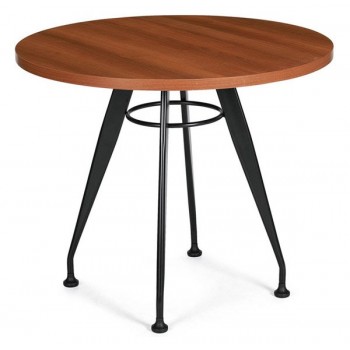 Round Top Laminate Meeting Table 