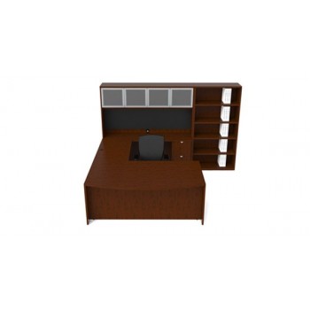 Jade U-Shaped Veneer Desk 